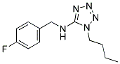 1-BUTYL-N-(4-FLUOROBENZYL)-1H-TETRAZOL-5-AMINE Struktur