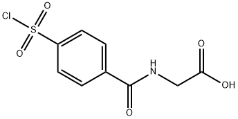 [[4-(CHLOROSULFONYL)BENZOYL]AMINO]ACETIC ACID Struktur