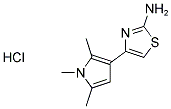 4-(1,2,5-TRIMETHYL-1H-PYRROL-3-YL)-1,3-THIAZOL-2-AMINE HYDROCHLORIDE Struktur