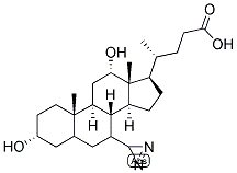 3A,12-ALPHA-DIHYDROXY-7-DIAZIRDINECHOLANIC ACID Struktur