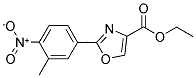 2-(3-METHYL-4-NITRO-PHENYL)-OXAZOLE-4-CARBOXYLIC ACID ETHYL ESTER Struktur