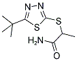 2-[(5-TERT-BUTYL-1,3,4-THIADIAZOL-2-YL)SULFANYL]PROPANAMIDE Struktur