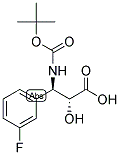 N-BOC-(2R,3R)-3-AMINO-3-(3-FLUORO-PHENYL)-2-HYDROXY-PROPIONIC ACID Struktur