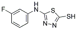 5-[(3-FLUOROPHENYL)AMINO]-1,3,4-THIADIAZOLE-2-THIOL Struktur