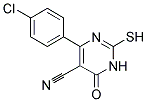 4-(4-CHLORO-PHENYL)-2-MERCAPTO-6-OXO-1,6-DIHYDRO-PYRIMIDINE-5-CARBONITRILE Struktur