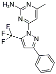 4-METHYL-6-[3-PHENYL-5-(TRIFLUOROMETHYL)-1H-PYRAZOL-1-YL]PYRIMIDIN-2-AMINE Struktur