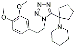 1-(1-(1-(3,4-DIMETHOXYPHENETHYL)-1H-TETRAZOL-5-YL)CYCLOPENTYL)PIPERIDINE Struktur