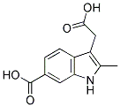 3-(CARBOXYMETHYL)-2-METHYL-1H-INDOLE-6-CARBOXYLIC ACID Struktur