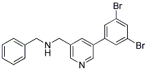 N-BENZYL-1-[5-(3,5-DIBROMOPHENYL)PYRIDIN-3-YL]METHANAMINE Struktur