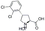 (+/-)-TRANS-4-(2,3-DICHLOROPHENYL)PYRROLIDINE-3-CARBOXYLIC ACID HYDROCHLORIDE Struktur