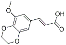 (2E)-3-(8-METHOXY-2,3-DIHYDRO-1,4-BENZODIOXIN-6-YL)ACRYLIC ACID Struktur