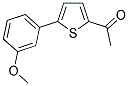 1-[5-(3-METHOXYPHENYL)-2-THIENYL]ETHANONE Struktur