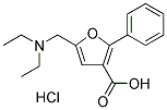 5-DIETHYLAMINOMETHYL-2-PHENYL-FURAN-3-CARBOXYLIC ACID HYDROCHLORIDE Struktur