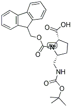 (2S5R)-N-ALPHA-9-FLUORENYLMETHYLOXYCARBONYL-PYRROLIDINE-5-(N'-T-BUTYLOXYCARBONYL-AMINOMETHYL)-2-CARBOXYLIC ACID Struktur