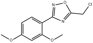 5-(CHLOROMETHYL)-3-(2,4-DIMETHOXYPHENYL)-1,2,4-OXADIAZOLE Struktur