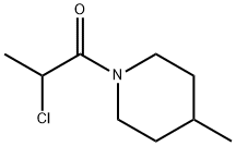 1-(2-CHLOROPROPANOYL)-4-METHYLPIPERIDINE Struktur