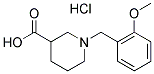 1-(2-METHOXYBENZYL)PIPERIDINE-3-CARBOXYLIC ACID HYDROCHLORIDE Struktur