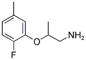 2-(2-FLUORO-5-METHYL-PHENOXY)-PROPYLAMINE Struktur