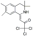 (3Z)-1,1,1-TRICHLORO-3-(3,3,6,7-TETRAMETHYL-3,4-DIHYDROISOQUINOLIN-1(2H)-YLIDENE)ACETONE Struktur