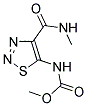 METHYL 4-[(METHYLAMINO)CARBONYL]-1,2,3-THIADIAZOL-5-YLCARBAMATE Struktur