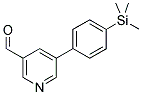 5-[4-(TRIMETHYLSILYL)PHENYL]NICOTINALDEHYDE Struktur