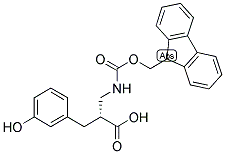 (R)-2-[(9H-FLUOREN-9-YLMETHOXYCARBONYLAMINO)-METHYL]-3-(3-HYDROXY-PHENYL)-PROPIONIC ACID Struktur