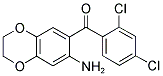 (7-AMINO-2,3-DIHYDRO-BENZO[1,4]DIOXIN-6-YL)-(2,4-DICHLORO-PHENYL)-METHANONE Struktur