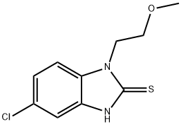 5-CHLORO-1-(2-METHOXYETHYL)-1H-BENZIMIDAZOLE-2-THIOL Struktur