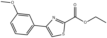 4-(3-METHOXY-PHENYL)-THIAZOLE-2-CARBOXYLIC ACID ETHYL ESTER Struktur