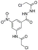 2-CHLORO-N-(3-[[2-(CHLOROACETYL)HYDRAZINO]CARBONYL]-5-NITROPHENYL)ACETAMIDE Struktur