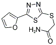 2-([5-(2-FURYL)-1,3,4-THIADIAZOL-2-YL]SULFANYL)ACETAMIDE Struktur