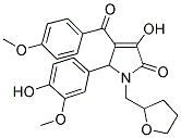 3-HYDROXY-5-(4-HYDROXY-3-METHOXYPHENYL)-4-(4-METHOXYBENZOYL)-1-((TETRAHYDROFURAN-2-YL)METHYL)-1H-PYRROL-2(5H)-ONE Struktur