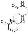 (R)-3-(2,6-DICHLORO-BENZYL)-PIPERAZIN-2-ONE Struktur