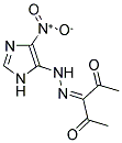 PENTANE-2,3,4-TRIONE 3-[(4-NITRO-1H-IMIDAZOL-5-YL)HYDRAZONE] Struktur