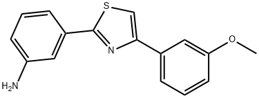 3-[4-(3-METHOXY-PHENYL)-THIAZOL-2-YL]-PHENYLAMINE Struktur