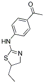 1-[4-[(5-ETHYL-4,5-DIHYDRO-1,3-THIAZOL-2-YL)AMINO]PHENYL]ETHANONE Struktur