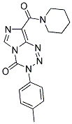 3-(4-METHYLPHENYL)-8-(PIPERIDIN-1-YLCARBONYL)IMIDAZO[5,1-D][1,2,3,5]TETRAZIN-4(3H)-ONE Struktur