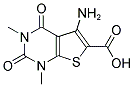 5-AMINO-1,3-DIMETHYL-2,4-DIOXO-1,2,3,4-TETRAHYDROTHIENO[2,3-D]PYRIMIDINE-6-CARBOXYLIC ACID Struktur