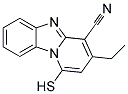 3-ETHYL-1-MERCAPTOPYRIDO[1,2-A]BENZIMIDAZOLE-4-CARBONITRILE Struktur