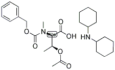 N-ALPHA-BENZYLOXYCARBONYL-N-ALPHA-METHYL-O-ACETYL-D-THREONINE DICYCLOHEXYLAMINE Struktur