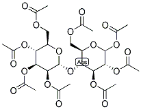 ACETYL 2,3,6-TRI-O-ACETYL-4-O-(2,3,4,6-TETRA-O-ACETYL-ALPHA-D-MANNOPYRANOSYL)-D-GLUCOPYRANOSIDE Struktur