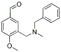 3-([BENZYL(METHYL)AMINO]METHYL)-4-METHOXYBENZALDEHYDE Struktur