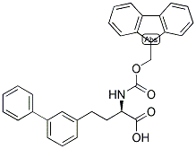 (R)-4-BIPHENYL-3-YL-2-(9H-FLUOREN-9-YLMETHOXYCARBONYLAMINO)-BUTYRIC ACID Struktur