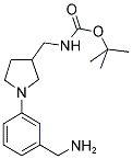 [1-(3-AMINOMETHYL-PHENYL)-PYRROLIDIN-3-YLMETHYL]-CARBAMIC ACID TERT-BUTYL ESTER Struktur