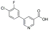 5-(4-CHLORO-3-FLUOROPHENYL)NICOTINIC ACID Struktur