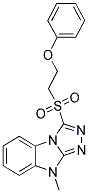 9-METHYL-3-(2-PHENOXY-ETHANESULFONYL)-9H-BENZO[4,5]IMIDAZO[2,1-C][1,2,4]TRIAZOLE Struktur