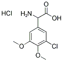 2-AMINO-2-(3-CHLORO-4,5-DIMETHOXYPHENYL)ACETIC ACID HYDROCHLORIDE Struktur