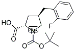 BOC-(R)-GAMMA-(2-FLUORO-BENZYL)-L-PROLINE Struktur