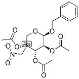 BENZYL 2,3,4-TRI-O-ACETYL-4-NITROMETHYL-BETA-D-ARABINOPYRANOSIDE Struktur