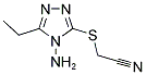 [(4-AMINO-5-ETHYL-4H-1,2,4-TRIAZOL-3-YL)SULFANYL]ACETONITRILE Struktur